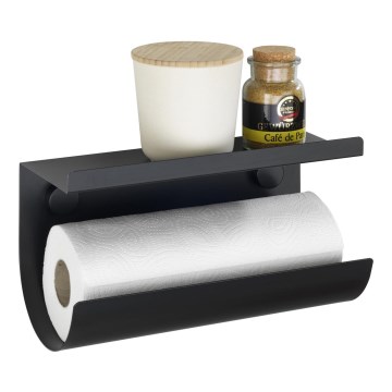 WENKO 71144800 - Rollenhalter JET 30x15 cm schwarz