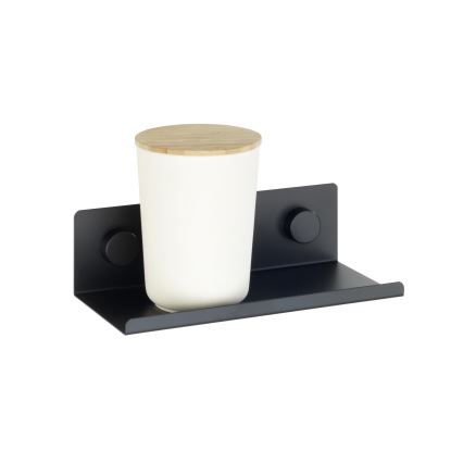 WENKO 71147800 - Regal JET 25x7,5 cm schwarz