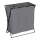 WENKO 71297800 - Wäschekorb TRIO 69 x 76 cm grau/schwarz