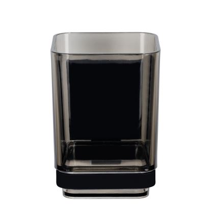 WENKO 71443800 - Becher VACUUM-LOC QUADRO ED 7,5x10 cm, schwarz