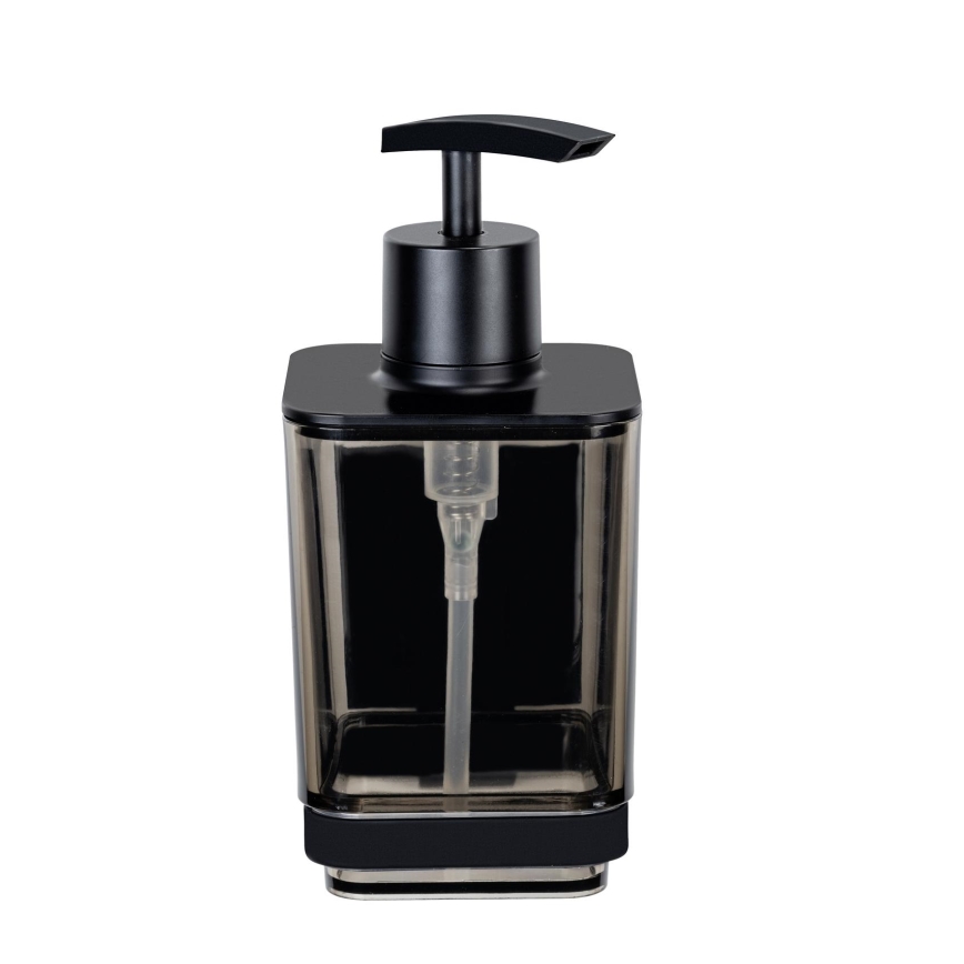 WENKO 71444800 - Seifenspender VACUUM-LOC QUADRO ED 7,5x16 cm schwarz