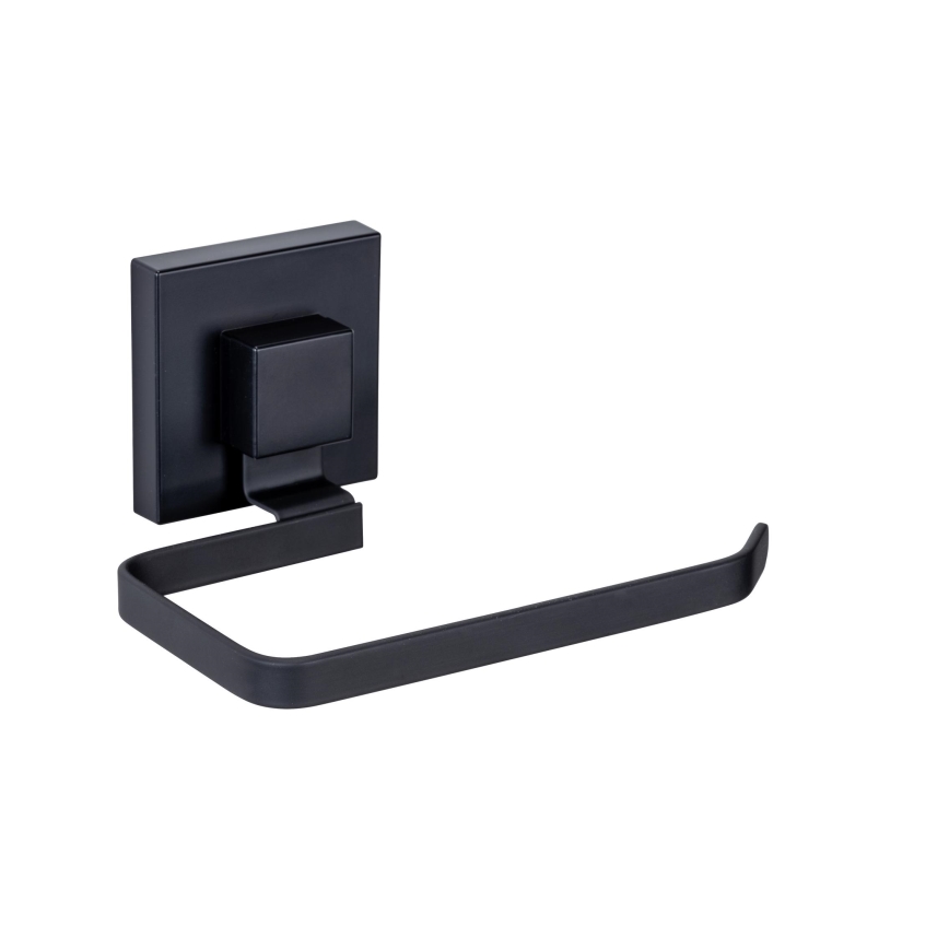 WENKO 71447800 - WC-Papierhalter VACUUM-LOC QUADRO ED 14x11 cm schwarz