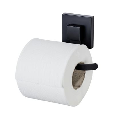 WENKO 71447800 - WC-Papierhalter VACUUM-LOC QUADRO ED 14x11 cm schwarz