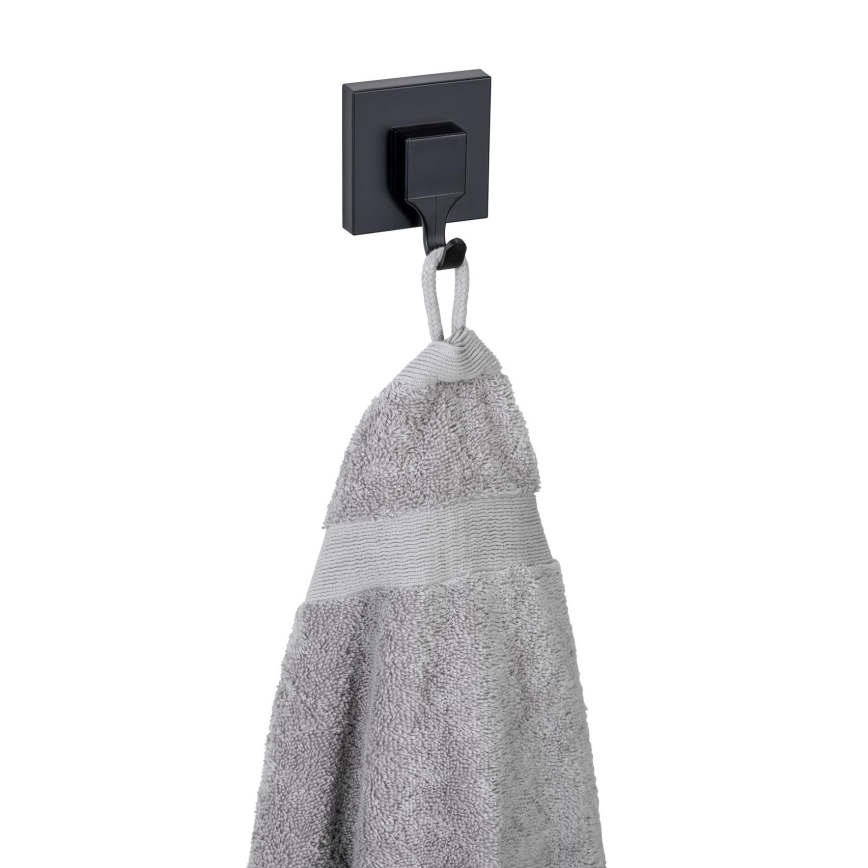 WENKO 71448800 - Haken VACUUM-LOC QUADRO ED 6x7 cm schwarz