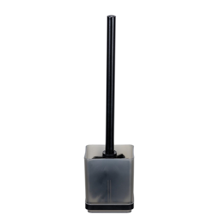 WENKO 71450800 - WC-Set VACUUM-LOC QUADRO ED 9,5 x 37 cm schwarz