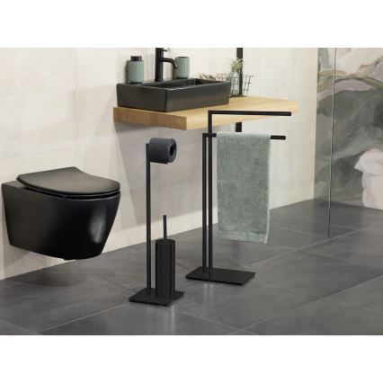 WENKO 71555800 - Handtuchständer RECCO 48x80,5 cm schwarz