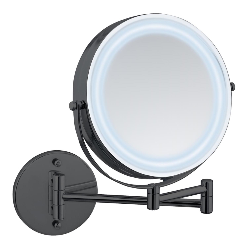 WENKO 71559800 - Spiegel POWER-LOC 25,5x32 cm schwarz