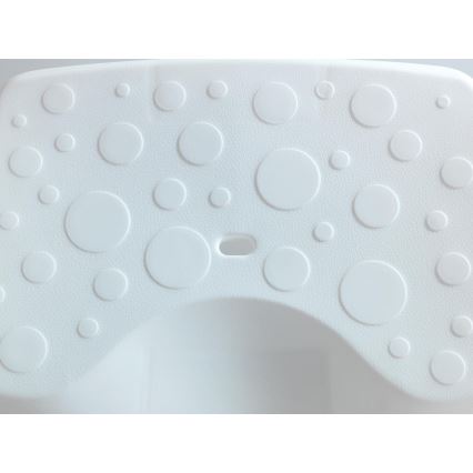 WENKO 73361100-Wannenhocker SECURA 40x31 cm weiß/transparent