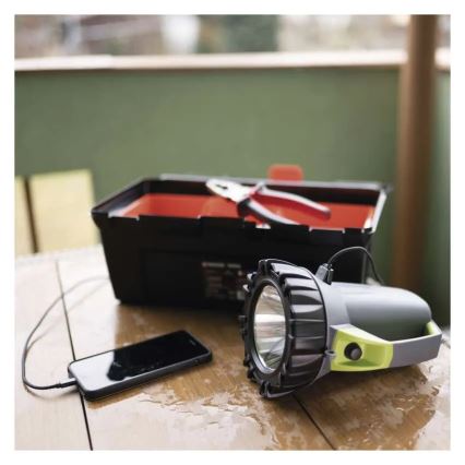 Wiederaufladbare LED-Taschenlampe, 3,7 V, 4000 mAh