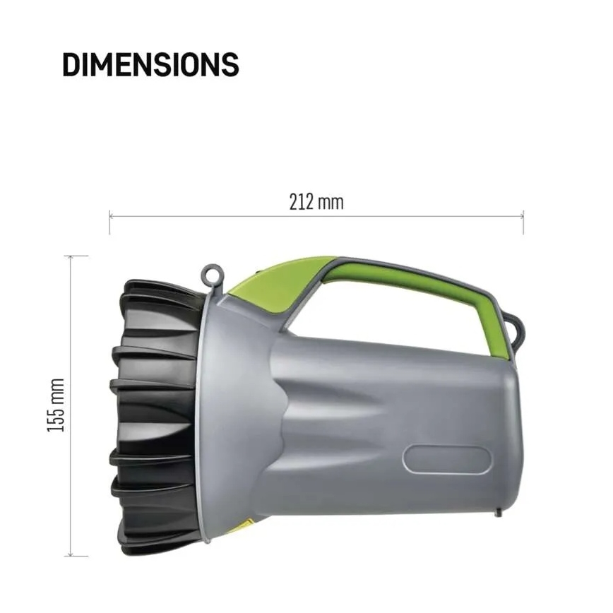 Wiederaufladbare LED-Taschenlampe, 3,7 V, 4000 mAh