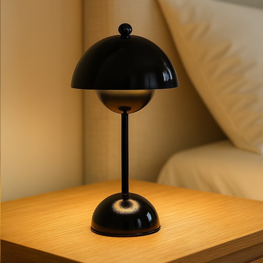 Wiederaufladbare LED-Tischlampe mit Touch-Bedienung COSTA LED/3W/5V 2400 mAh 3000-6000K schwarz