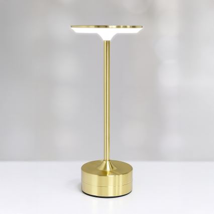 Wiederaufladbare LED-Touch-Schreibtischlampe TAVOLO LED/2,5W/5V 2400 mAh 3000-6000K gold