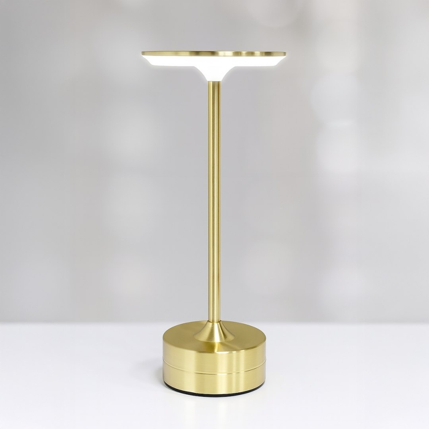 Wiederaufladbare LED-Touch-Schreibtischlampe TAVOLO LED/2,5W/5V 2400 mAh 3000-6000K gold
