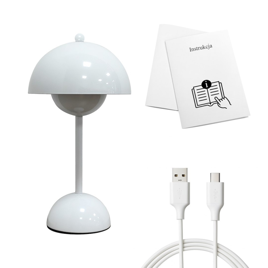 Wiederaufladbare Touch-LED-Tischlampe COSTA LED/3W/5V 2400 mAh 3000-6000K weiß