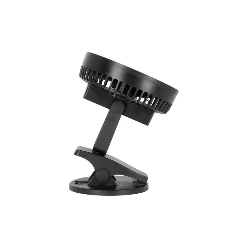 Wiederaufladbarer Tischventilator mit Clip VIENTO 6W/5V 2000 mAh schwarz