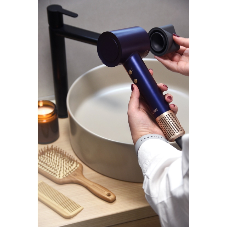 Winner Group - Haartrockner mit Ionisator Elegance Air 1600W/230V blau