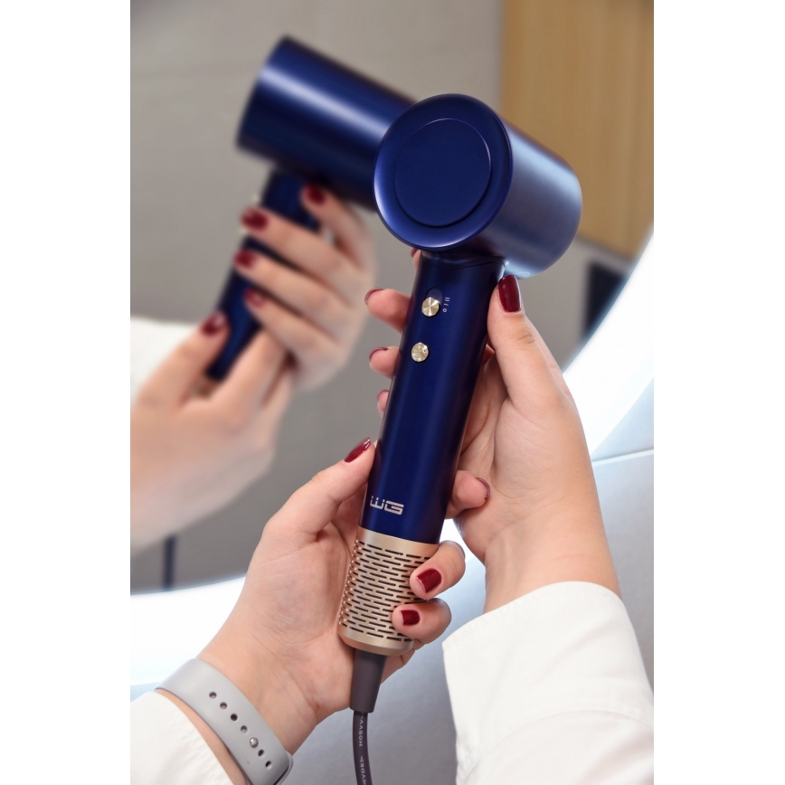 Winner Group - Haartrockner mit Ionisator Elegance Air 1600W/230V blau