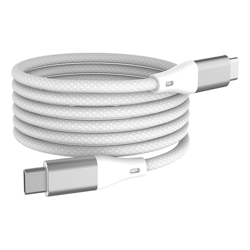 Winner Group - Magnetisches USB-Kabel USB-C / USB-C 60W 1m weiß