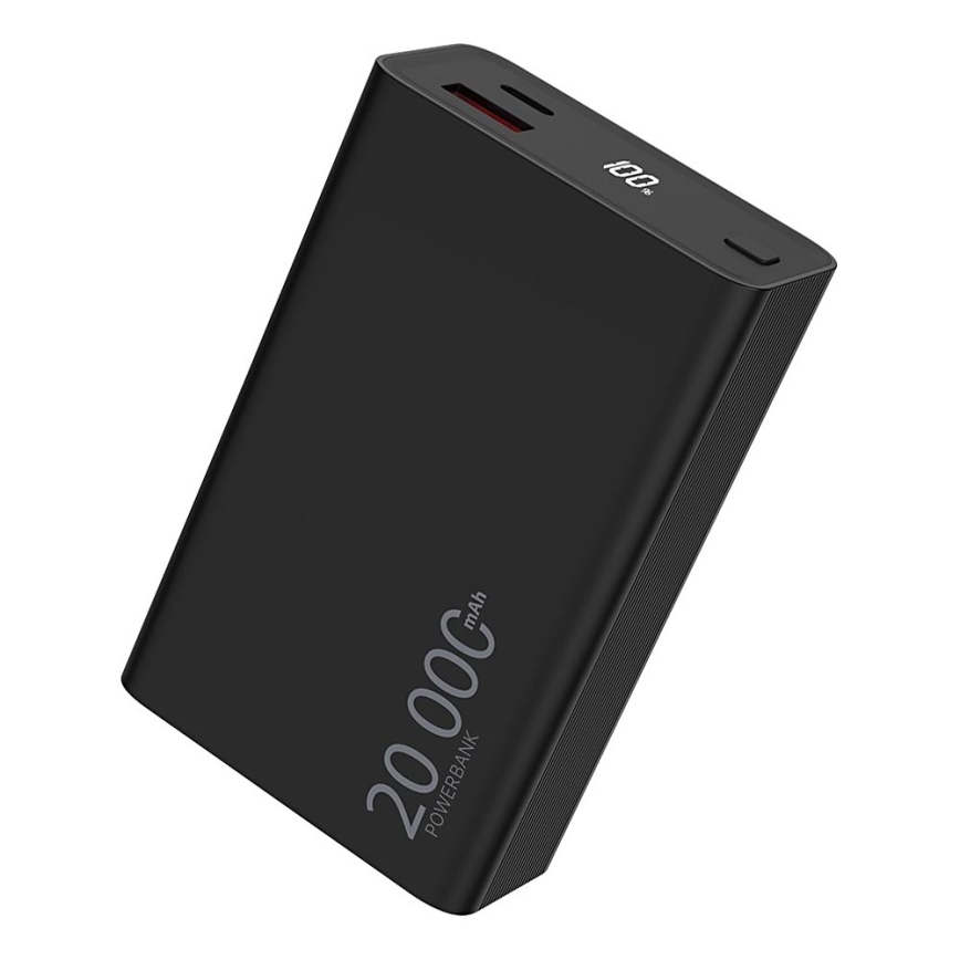 Winner Group - Powerbank mit Display 20000 mAh 20W Power Delivery schwarz