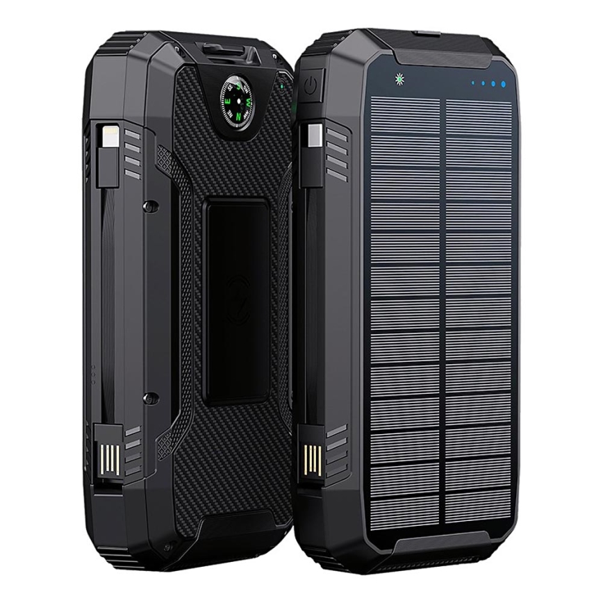 Winner Group - Powerbank mit kabelloser Aufladung und Solarpanel 20000 mAh 20W PD