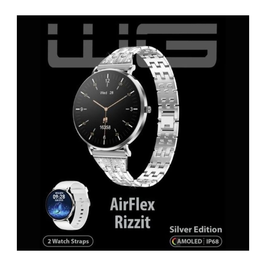 Winner Group - Smartwatch AirFlex3 Rizz It 200 mAh IP68 silbern