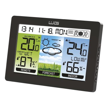Winner Group - Wetterstation mit LCD-Display und Weckfunktion, 5xAAA
