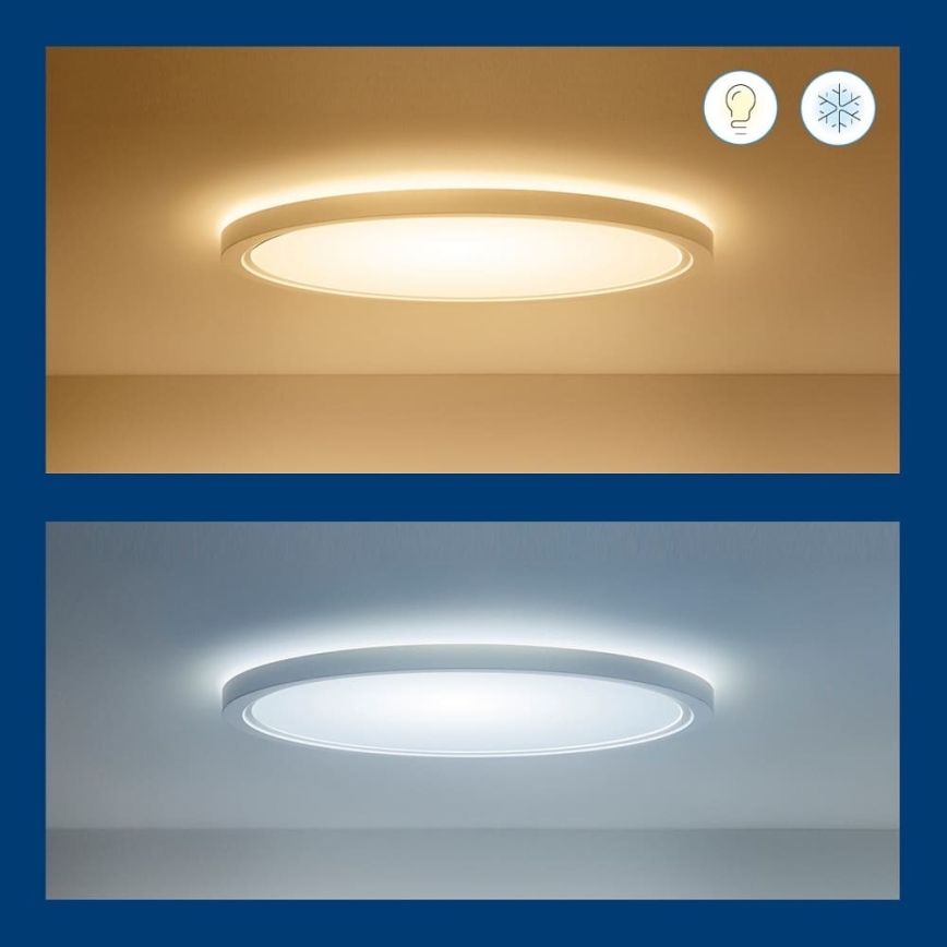 WiZ - LED RGB dimmbare Deckenleuchte SUPERSLIM LED/32W/230V 2700-6500K Wi-Fi weiß