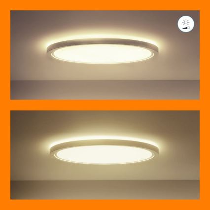 WiZ - LED RGB dimmbare Deckenleuchte SUPERSLIM LED/22W/230V 2700-6500K Wi-Fi Weiß