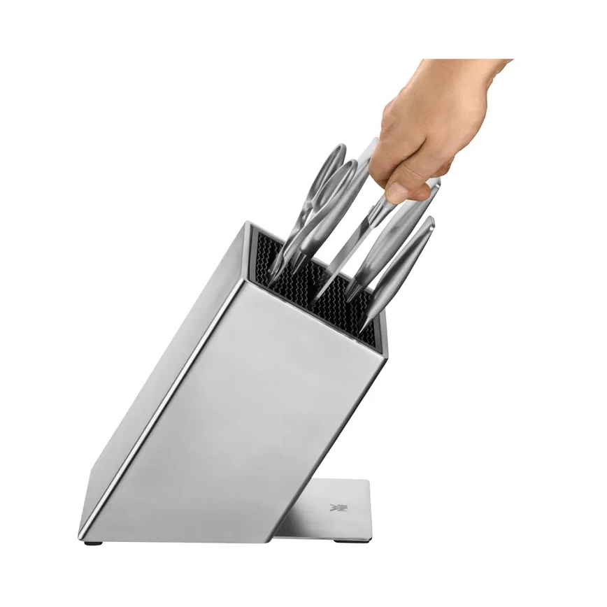 WMF - 6-teiliges Küchenmesserset im Messerblock GRAND GOURMET