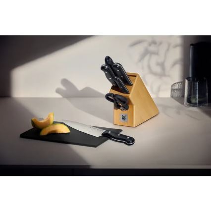 WMF - 6-teiliges Küchenmesserset im Messerblock SPITZENKLASSE PLUS