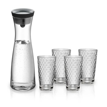 WMF - Wasserkaraffe Basic 1 l + 4 Gläser
