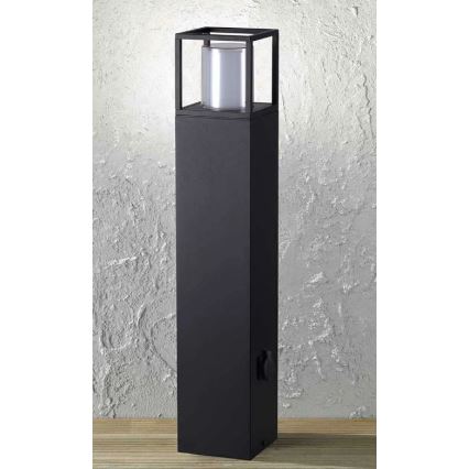Wofi 12234 - LED Außenleuchte mit Steckdose FILIA LED/8,5W/230V IP54 80 cm SCHUKO