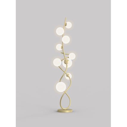 Wofi 3014-901 - LED-Stehlampe NANCY 9xG9/3,5W/230V golden/weiß