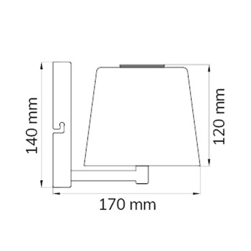 Wofi 4015.01.64.9000 - LED dimmbare Wandleuchte GENK LED/2W/5V 2500 mAh