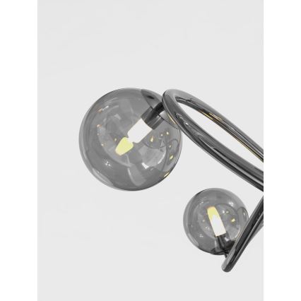 Wofi 7014-1405 - LED-Hängeleuchte NANCY 14xG9/3,5W/230V schwarz/glänzendes Chrom