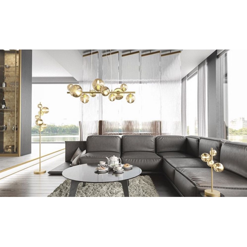 Wofi 8014.04.14.9000 - LED Tischlampe VILLA 4xG9/3W/230V goldfarben