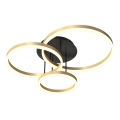 Wofi 9049-401 - LED dimmbare Deckenleuchte PERPIGNAN LED/51W/230V goldfarben