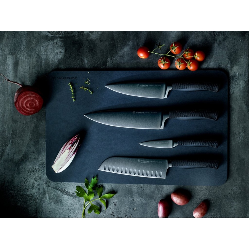 Wüsthof - Santoku-Küchenmesser PERFORMER 17 cm schwarz