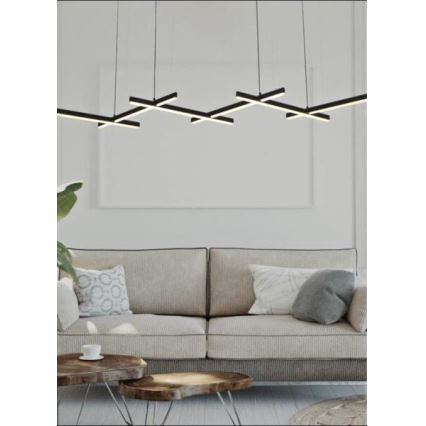 Zambelis 1948 - Dimmbare LED-Hängeleuchte an Schnur LED/85W/230V schwarz