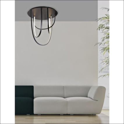 Zambelis 1951 - LED dimmbare Deckenleuchte LED/80W/230V schwarz