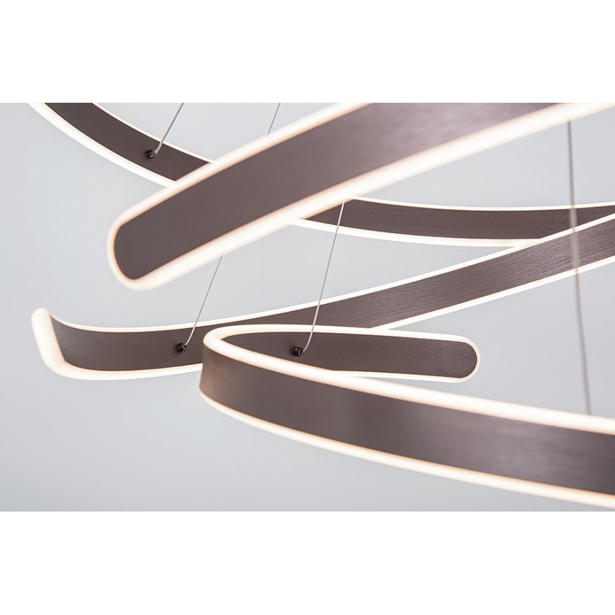 Zambelis 2015 - LED dimmbarer Seil-Pendelleuchte LED/120W/230V braun