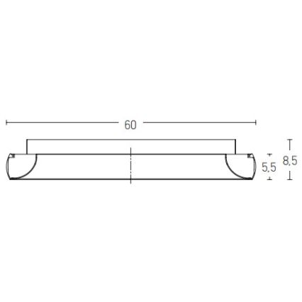Zambelis 2050 - LED dimmbares Deckenleuchte LED/50W/230V Ø 60 cm gold