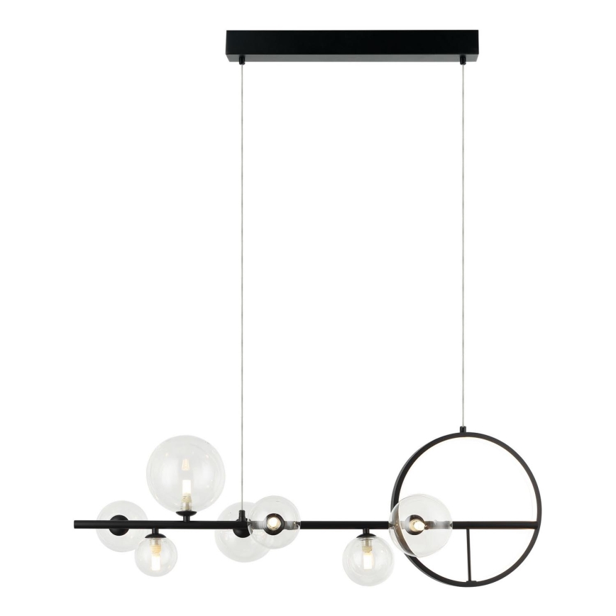 Zambelis 22063 - LED dimmbarer Kronleuchter an Seil LED/14W + 7xG9/7W/230V