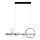 Zambelis 22063 - LED dimmbarer Kronleuchter an Seil LED/14W + 7xG9/7W/230V