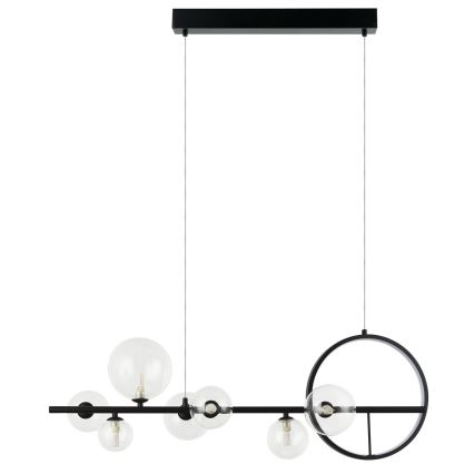 Zambelis 22063 - LED dimmbarer Kronleuchter an Seil LED/14W + 7xG9/7W/230V