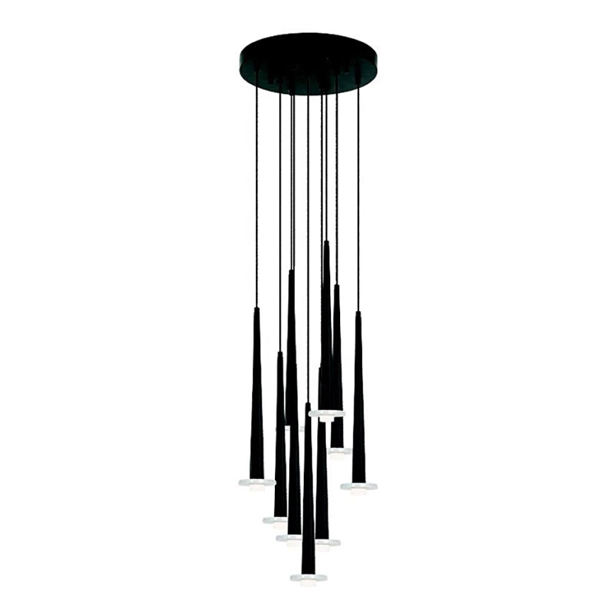 Zambelis 22113 - LED dimmbarer Seil-Pendelleuchter 9xLED/3W/230V CRI90 schwarz