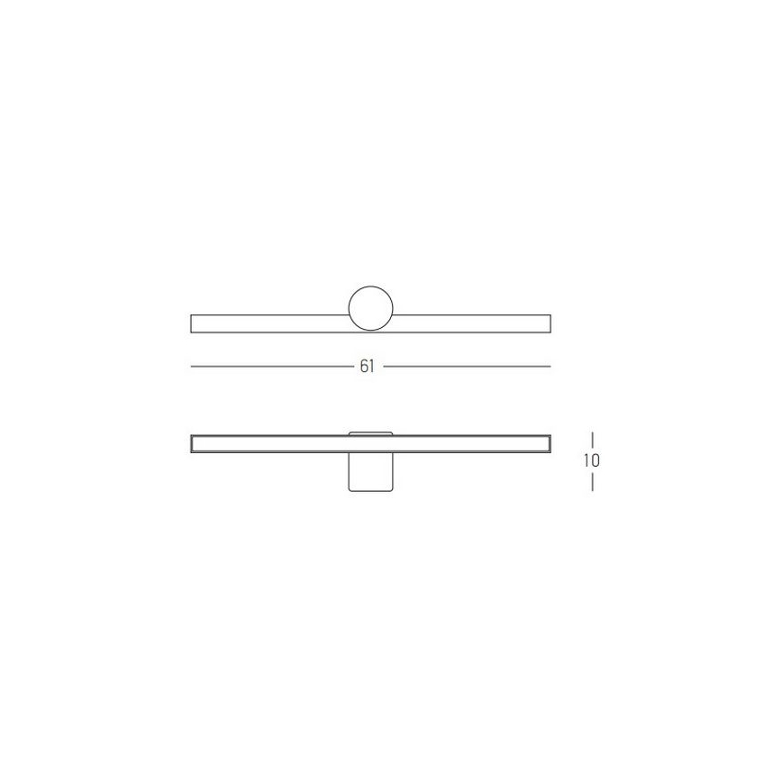 Zambelis 22124 - LED Badezimmerspiegelbeleuchtung LED/10W/230V 61 cm IP54