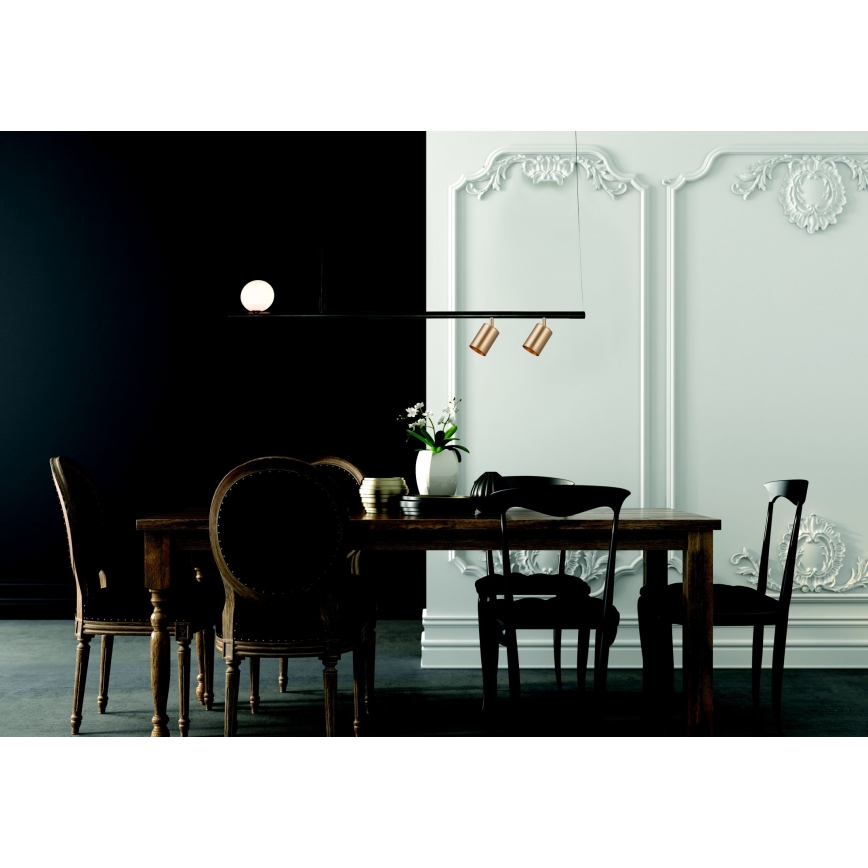 Zambelis 22227 - Hängeleuchte an Schnur 2xGU10/25W+G9/9W/230V