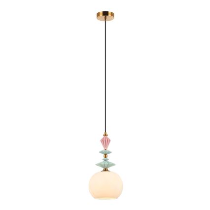 Zambelis A22079 - Ersatz-Lampenschirm für Kronleuchter, Ø 21 cm, weiß