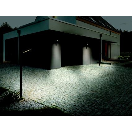 Zambelis E205 - LED Außenwandleuchte LED/10W/230V IP54 Anthrazit
